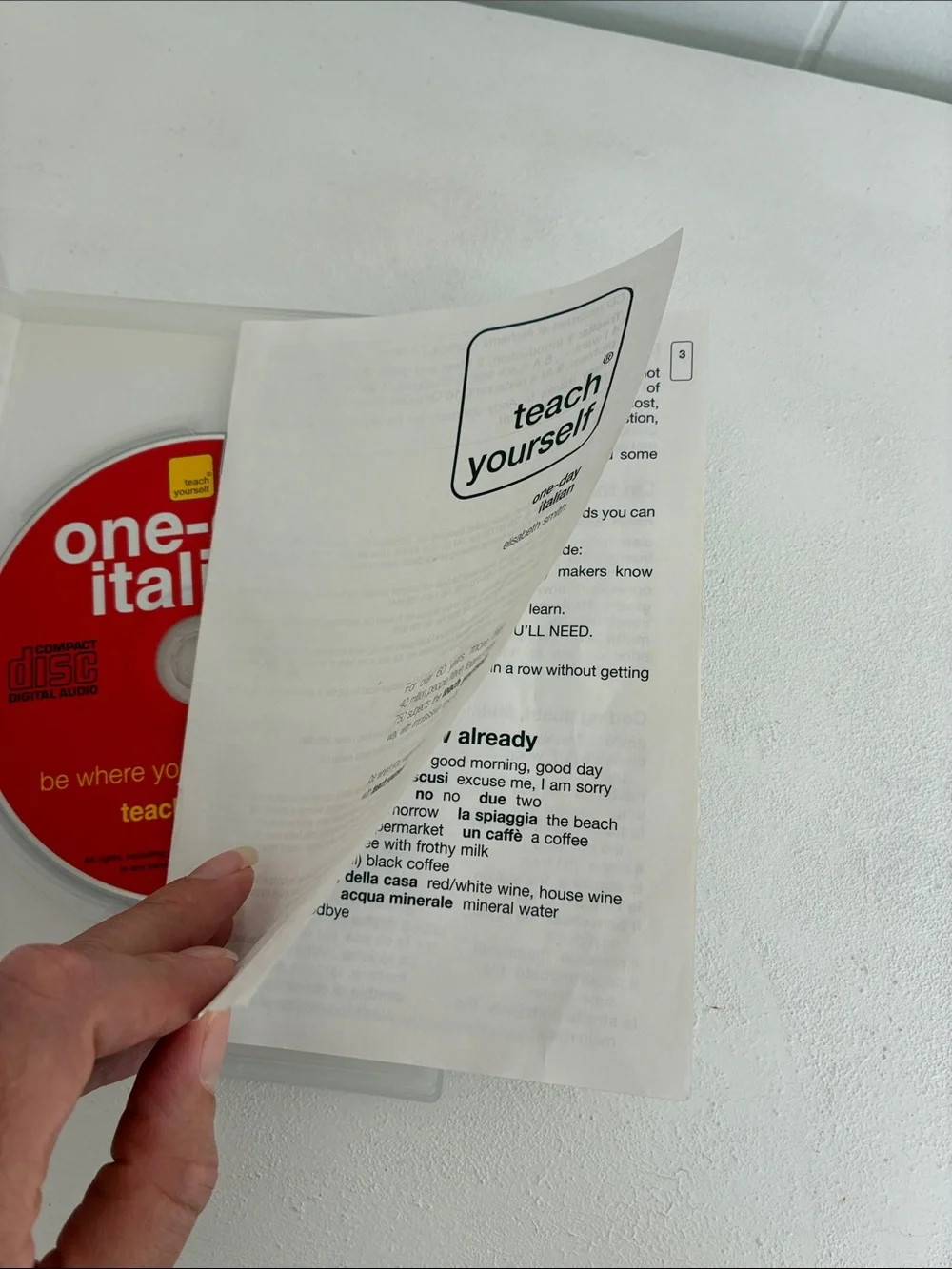 Set of three Italian language learning resources shown - bundles & offers - YES